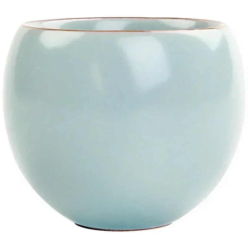 Chinese tea cup Fu Kung tea set Ru single Kiln sample cup Tea owner cup gift box set group 120ml